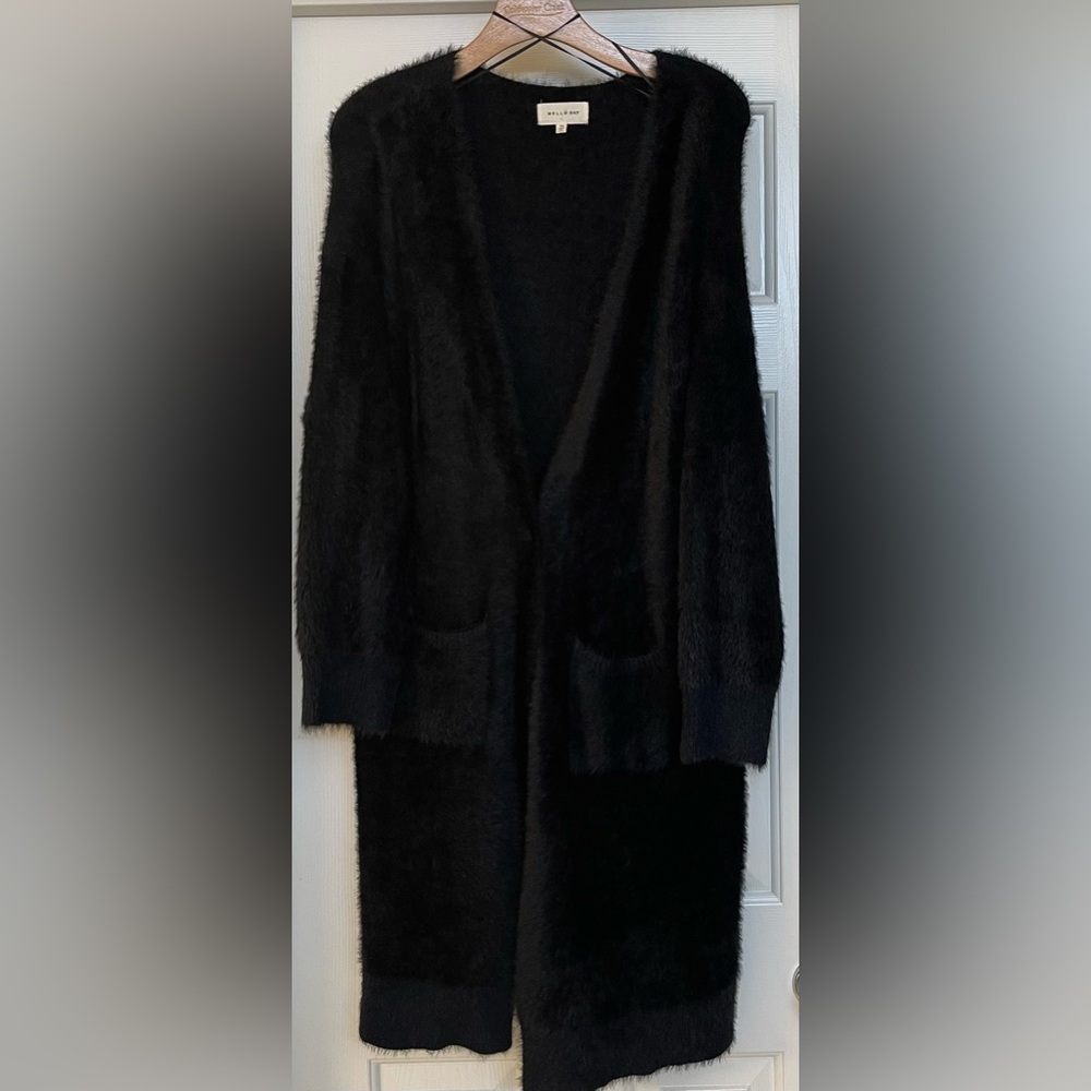 Mello Day long sleeve mohair sweater in size 3x, 40” length.